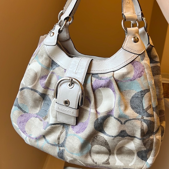 Coach Bags Coach Purse Purple Lining And Leather Straps Poshmark